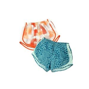 Nike Dri-fit Tempo Orange and Blue Athletic Shorts